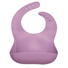 Load image into Gallery viewer, Fashionable Silicon Breastplate Baby Bib Waterproof Solid Infant Bandana Bibs Newborn Feeding Burp Cloth Drooling Scarf Dropship