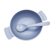 Load image into Gallery viewer, Baby Feeding Tableware Set Eco-Friendly Toddle Baby Plate Dish Children Dishes Dinnerware Kids Anti-hot Training Bowl+Spoon
