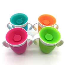 Load image into Gallery viewer, 1PC 360 Baby Cups Can Be Rotated Magic Cup Baby Learning Drinking Cup LeakProof Child Water Cup Bottle 240ML Copos Learning cup
