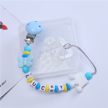 Load image into Gallery viewer, Food Grade Safe Silicone Baby Pacifier Chain/Clip Cute Crown Pacifier Clips Nipple Holder for Baby Personalized Name Pacifier
