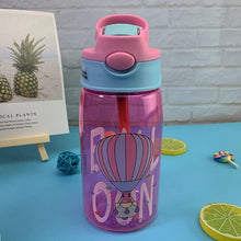 Load image into Gallery viewer, Kids Water Sippy Cup Creative Cartoon Baby Feeding Cups with Straws Leakproof Water Bottles Outdoor Portable Children's Cups

