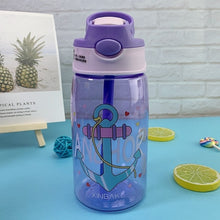 Load image into Gallery viewer, Kids Water Sippy Cup Creative Cartoon Baby Feeding Cups with Straws Leakproof Water Bottles Outdoor Portable Children's Cups
