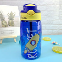Load image into Gallery viewer, Kids Water Sippy Cup Creative Cartoon Baby Feeding Cups with Straws Leakproof Water Bottles Outdoor Portable Children's Cups
