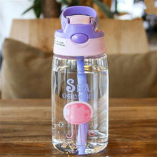 Load image into Gallery viewer, Kids Water Sippy Cup Creative Cartoon Baby Feeding Cups with Straws Leakproof Water Bottles Outdoor Portable Children's Cups
