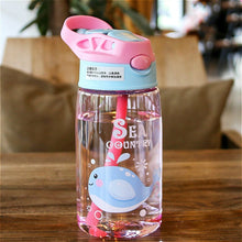 Load image into Gallery viewer, Kids Water Sippy Cup Creative Cartoon Baby Feeding Cups with Straws Leakproof Water Bottles Outdoor Portable Children's Cups
